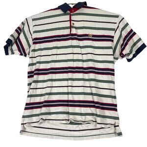 Woods Woods MenS Polo Shirt XL Blue Red Green Short Sleeve 100% Cotton STAINS